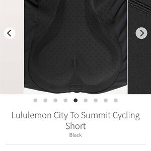 Lululemon Black City To Summit Cycling Short RARE-NWOT Large